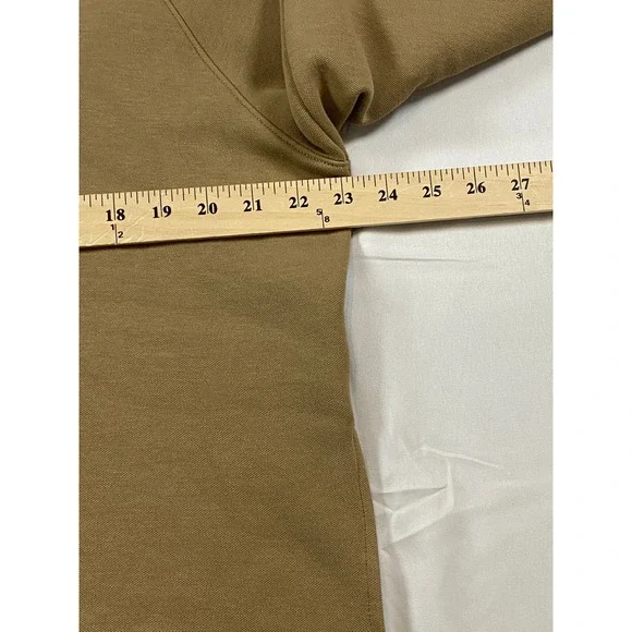 REISS Gaia Camel Tan Interlock Contrast Collar Sweater Top Womens M - Picture 13 of 14